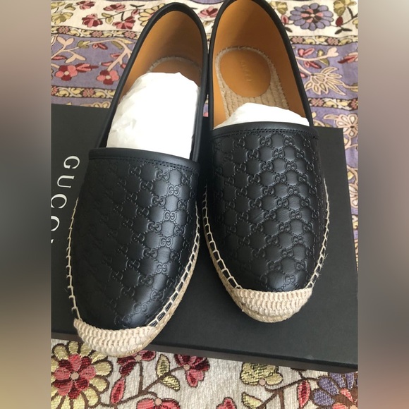 GUCCI loafers espadrilles flats size 38.5 100% authentic - Picture 1 of 4